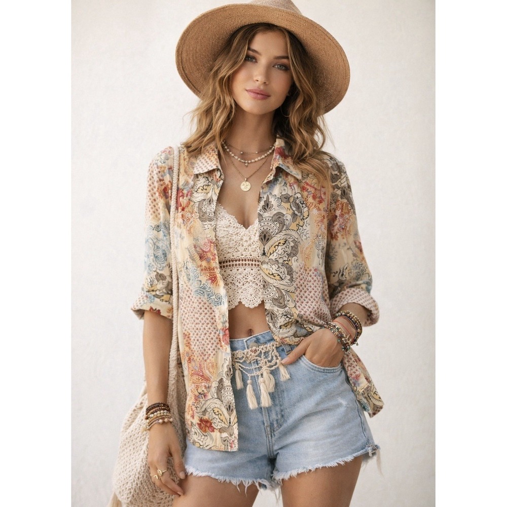 Tianello Button Shirt Top